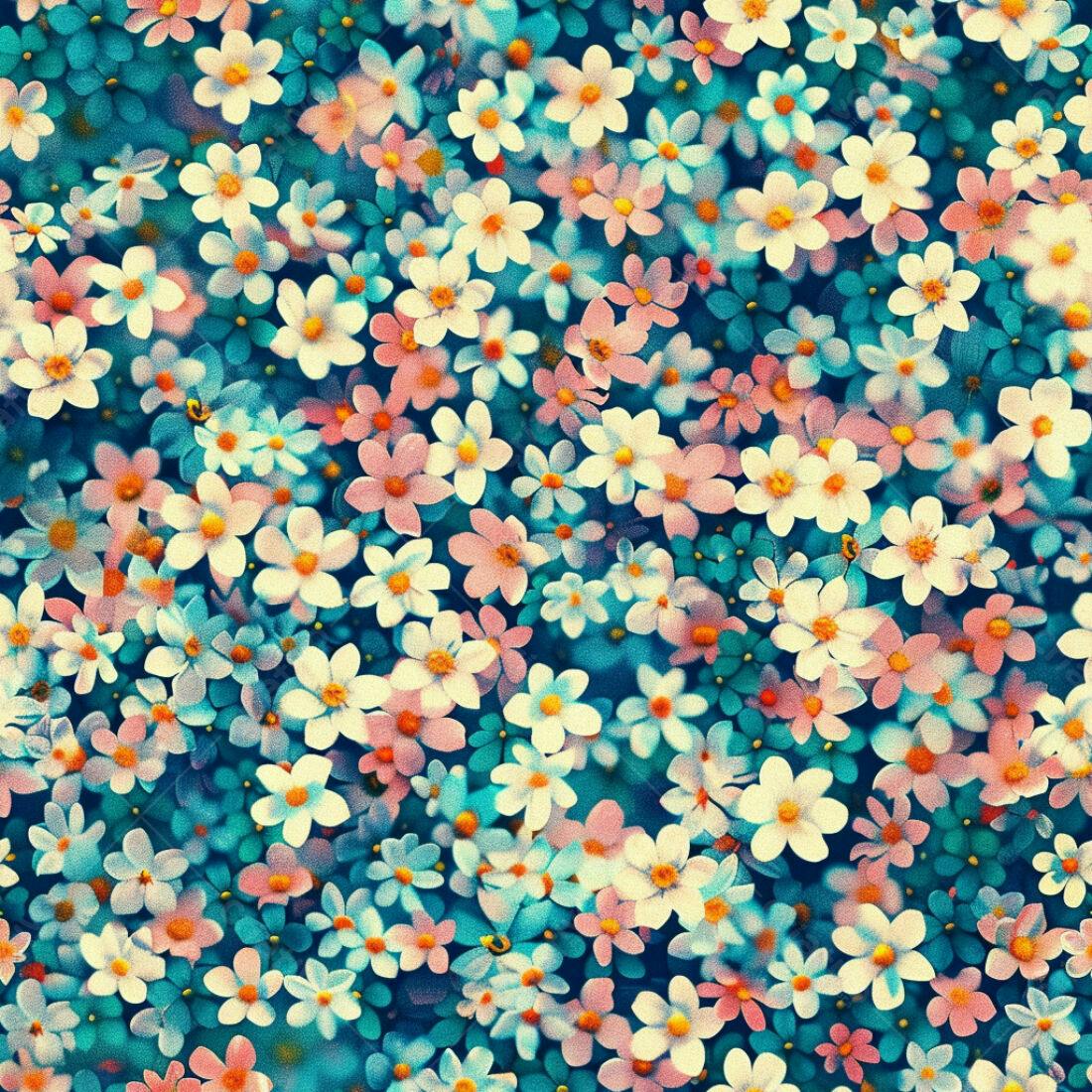 Textura floral romântica para fundo