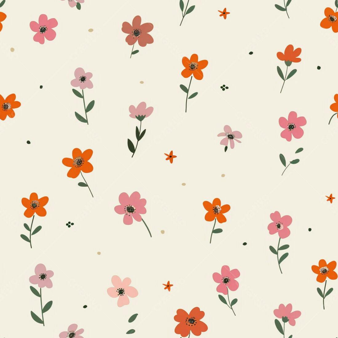 Textura floral delicada para papel de parede