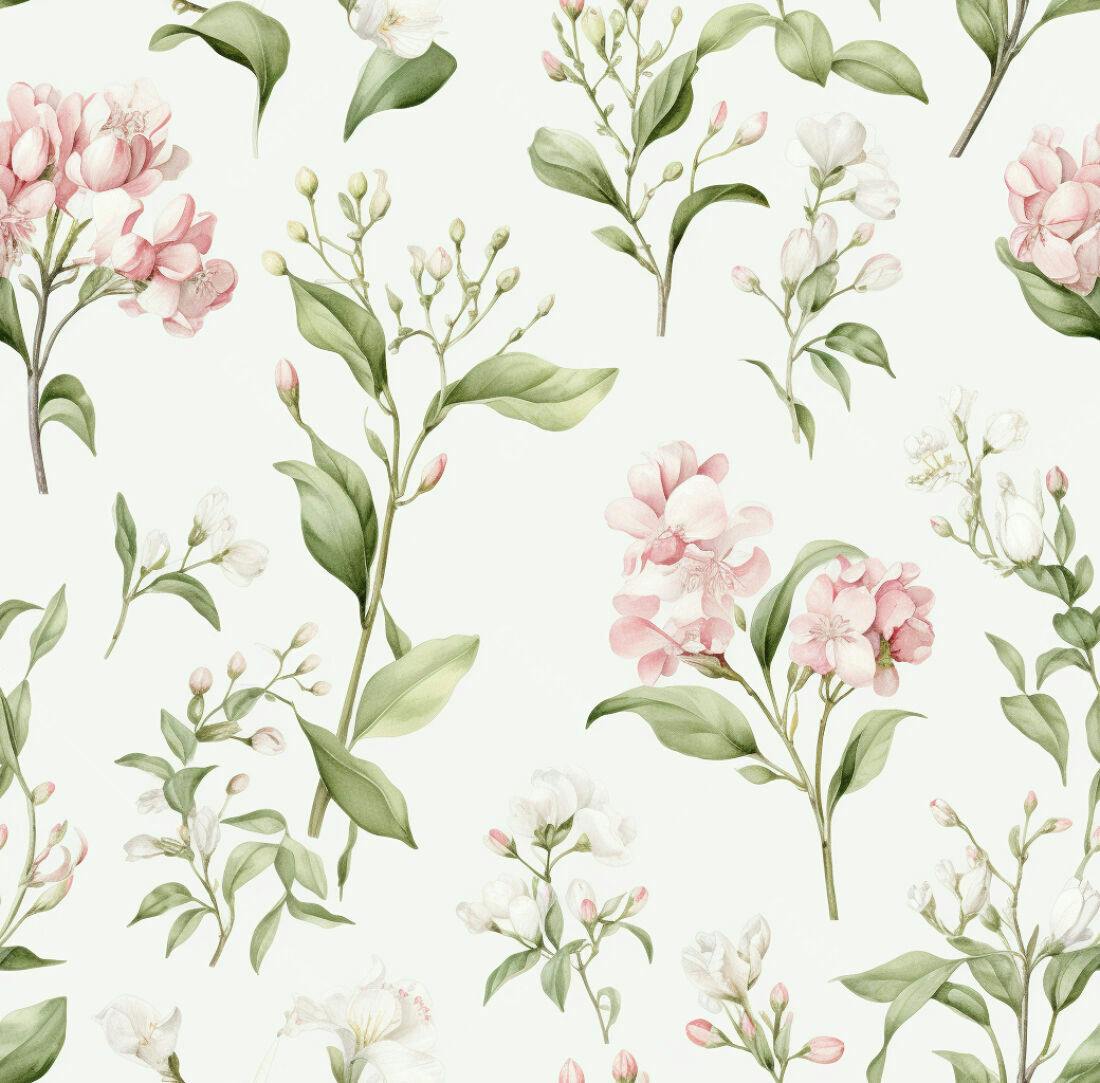 Textura floral romântica para papel de parede