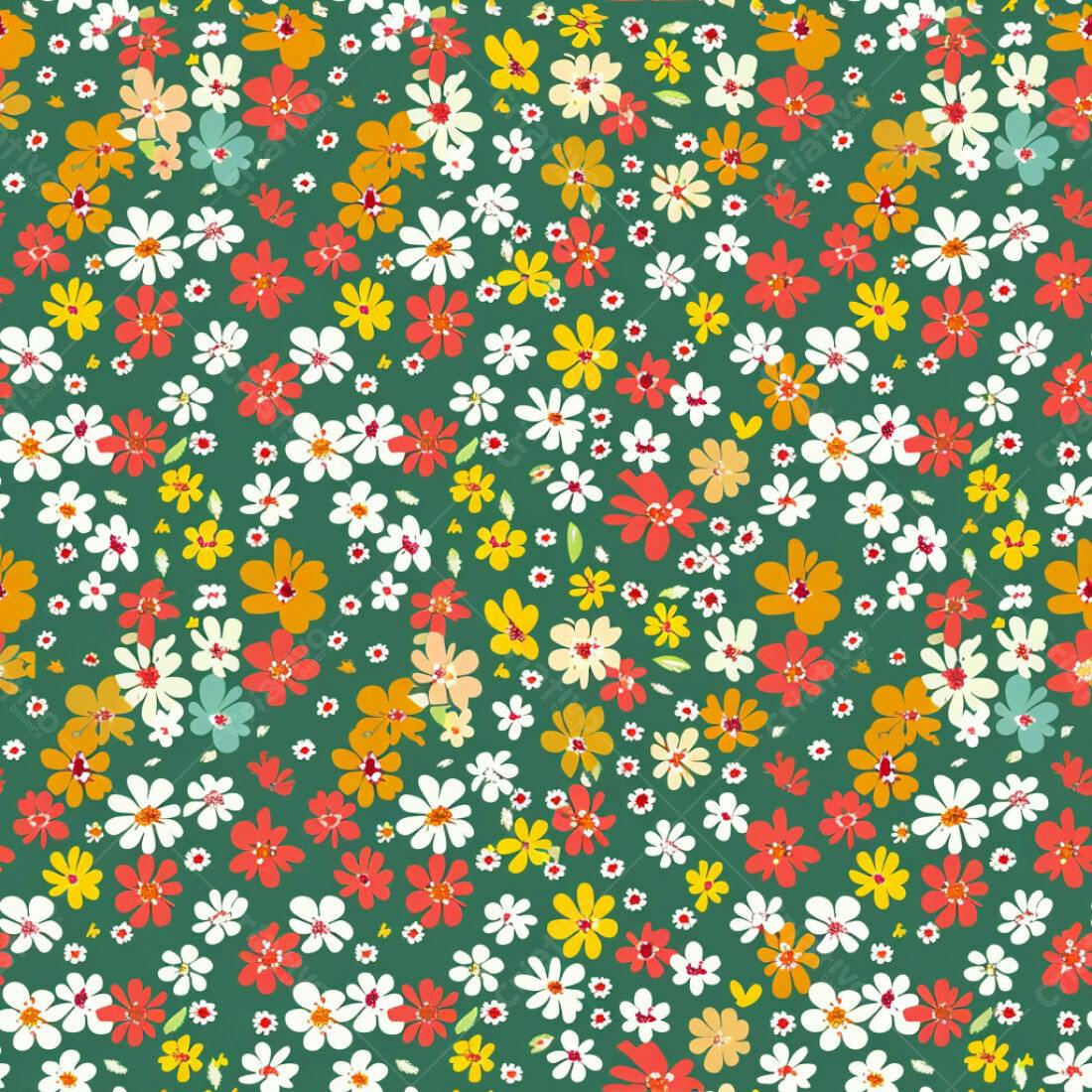 Textura floral colorida para fundo