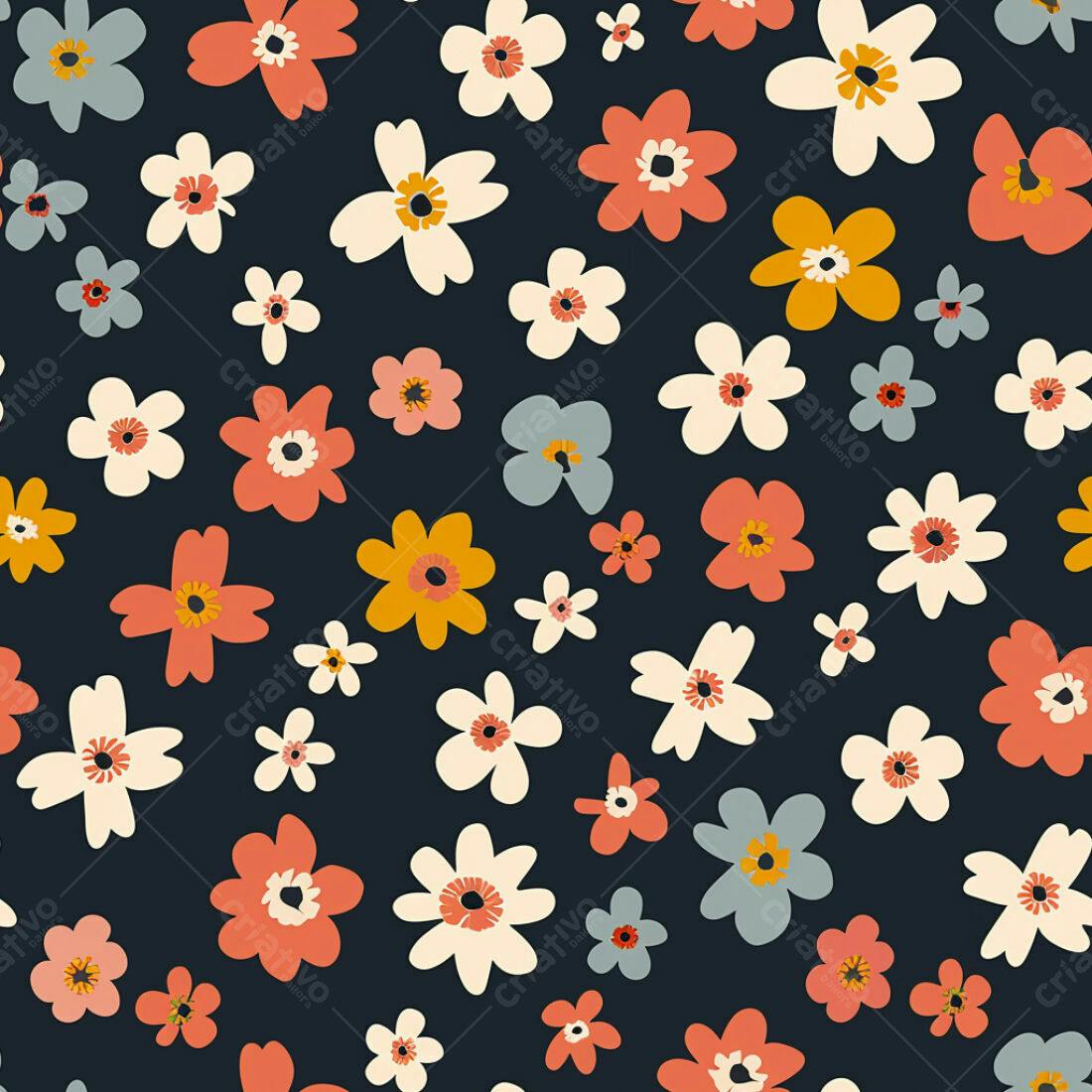 Textura floral romântica para fundo