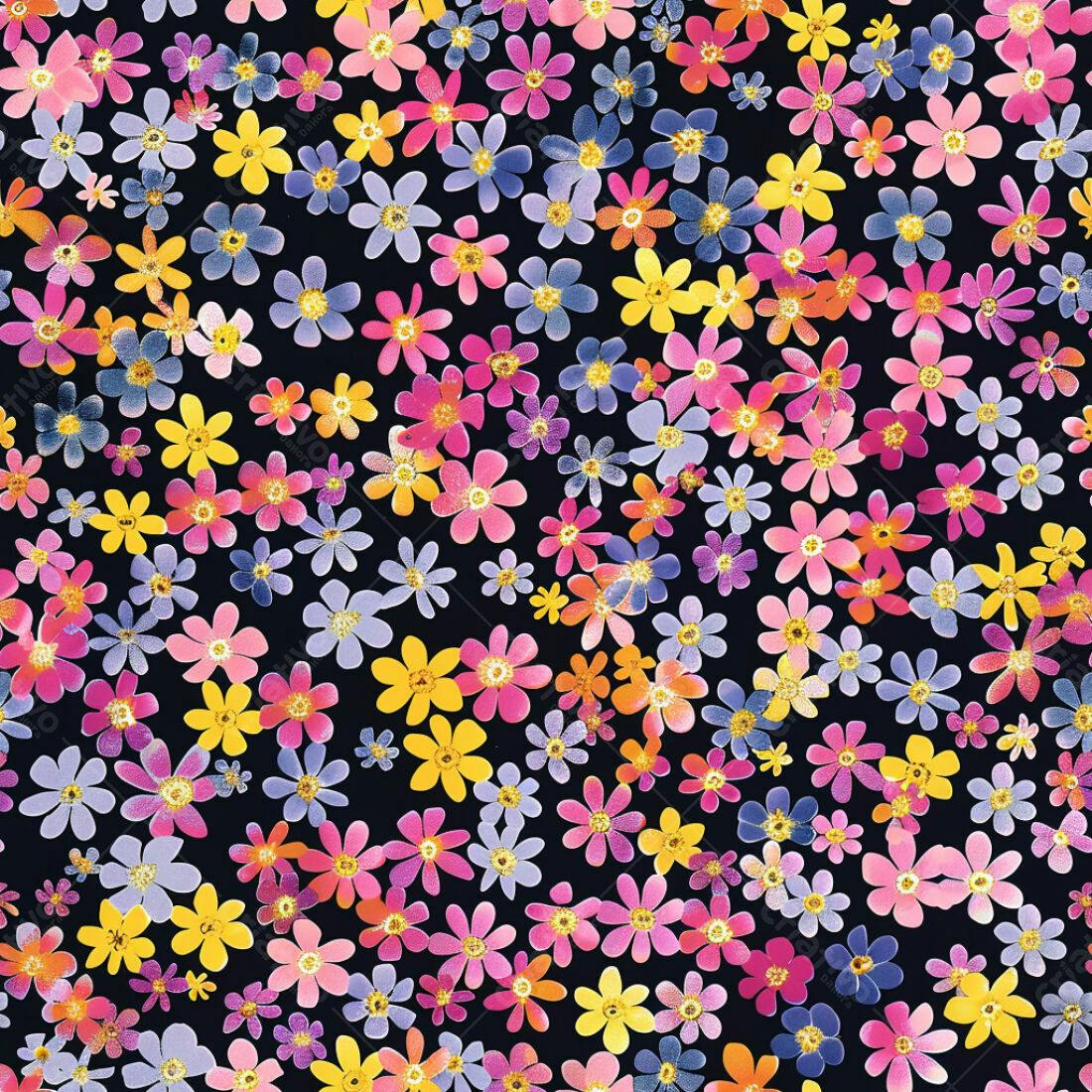 Textura floral colorida para fundo