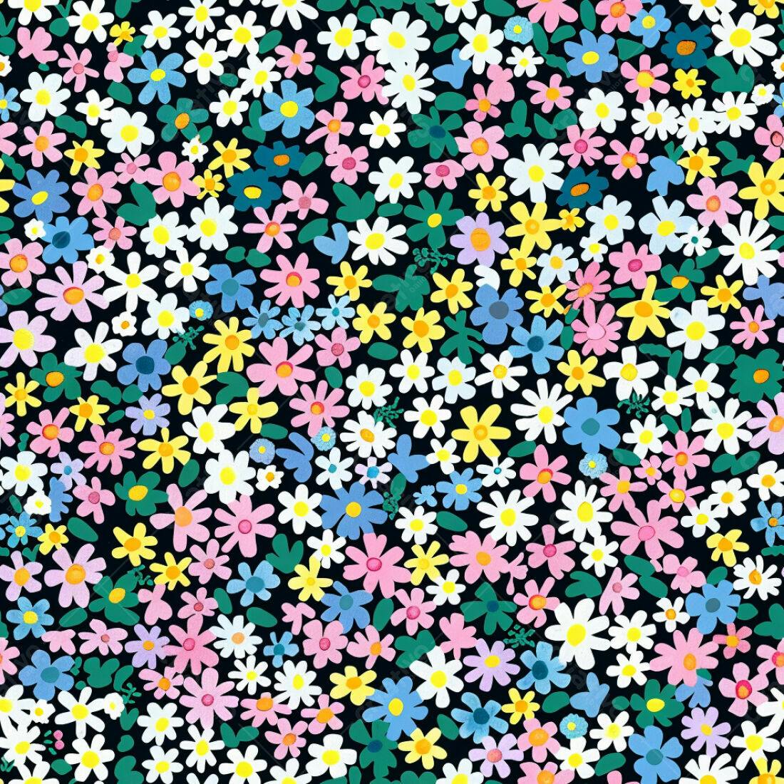 Textura floral colorida para fundo