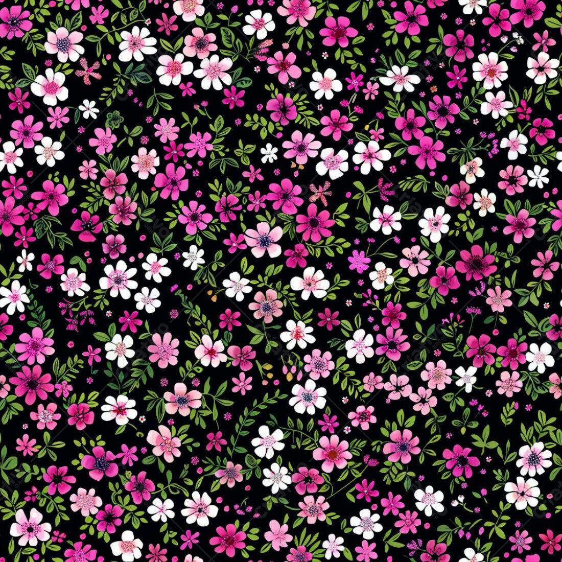 Textura floral romântica para papel de parede
