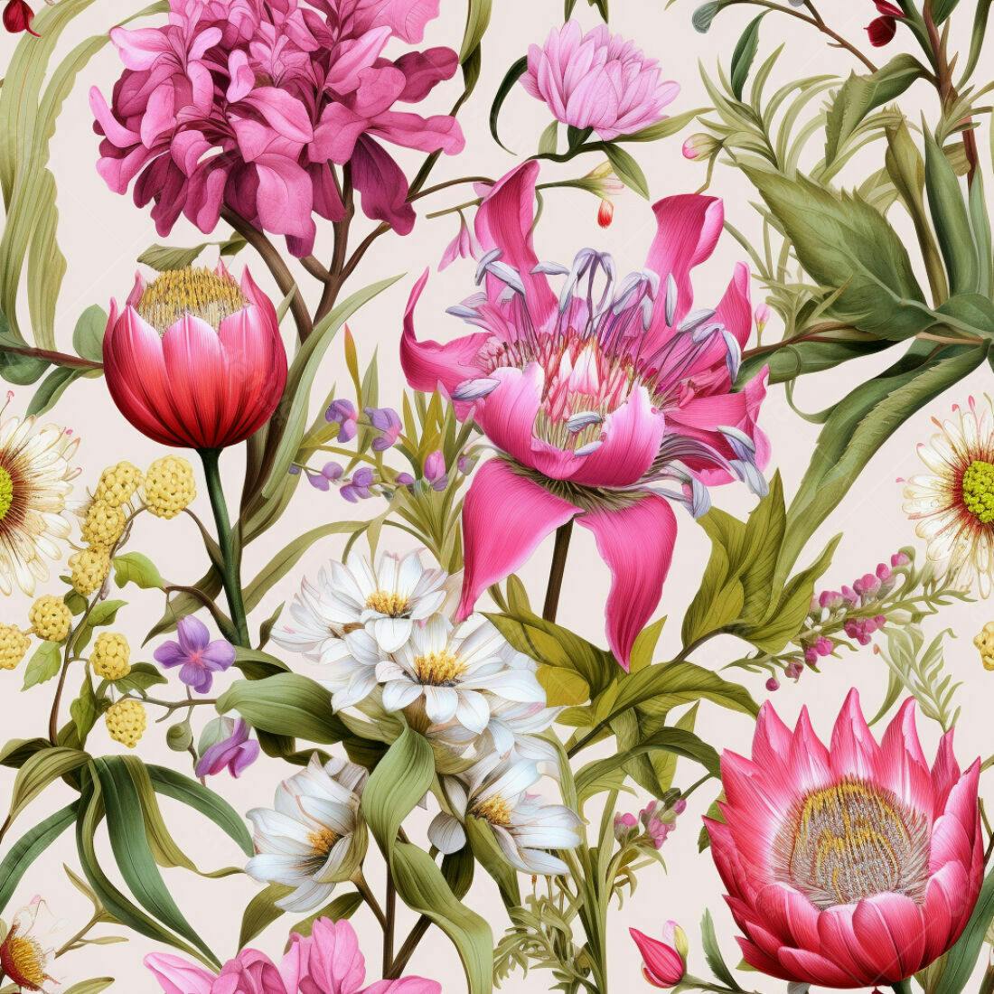 Textura floral romântica para papel de parede