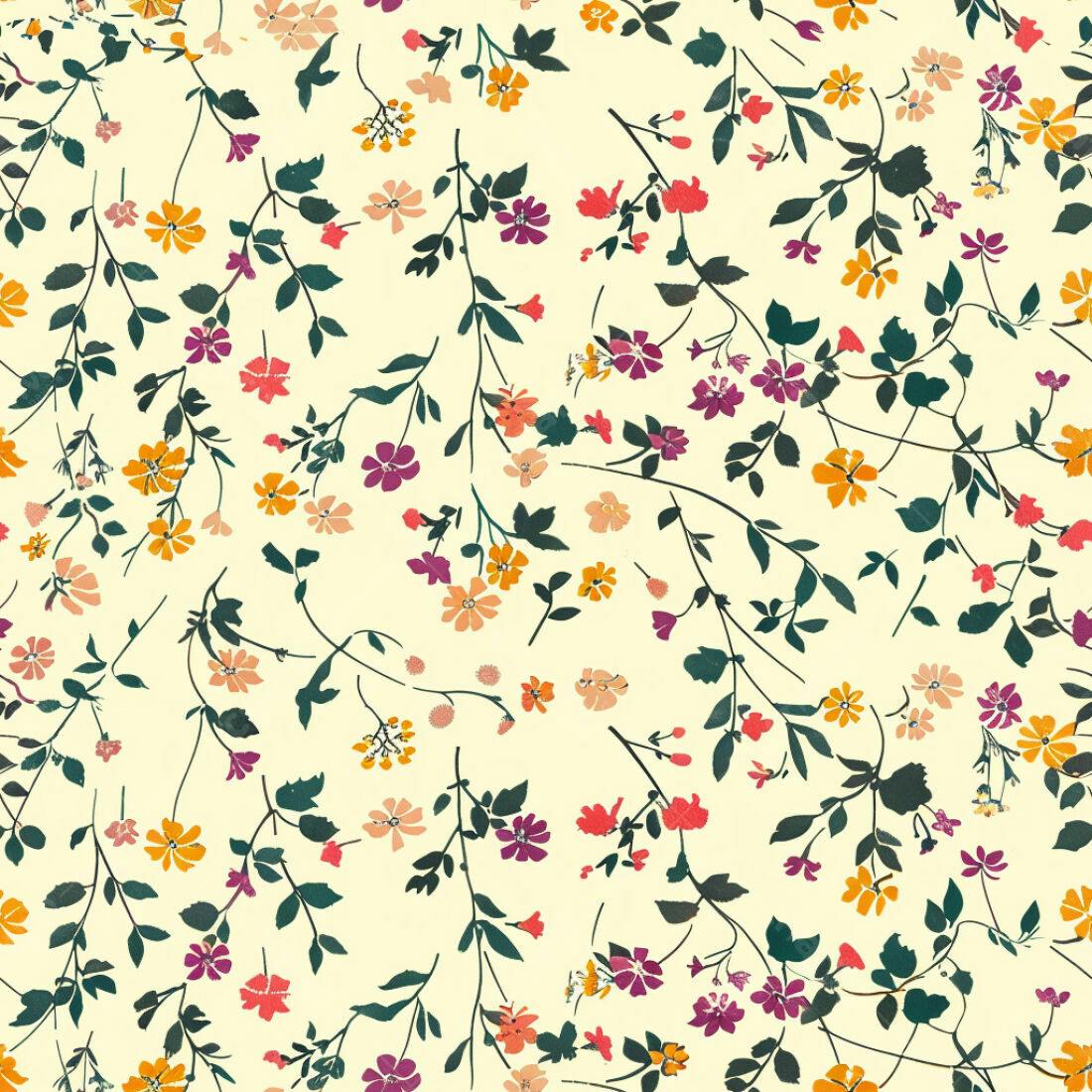 Textura floral delicada para papel de parede