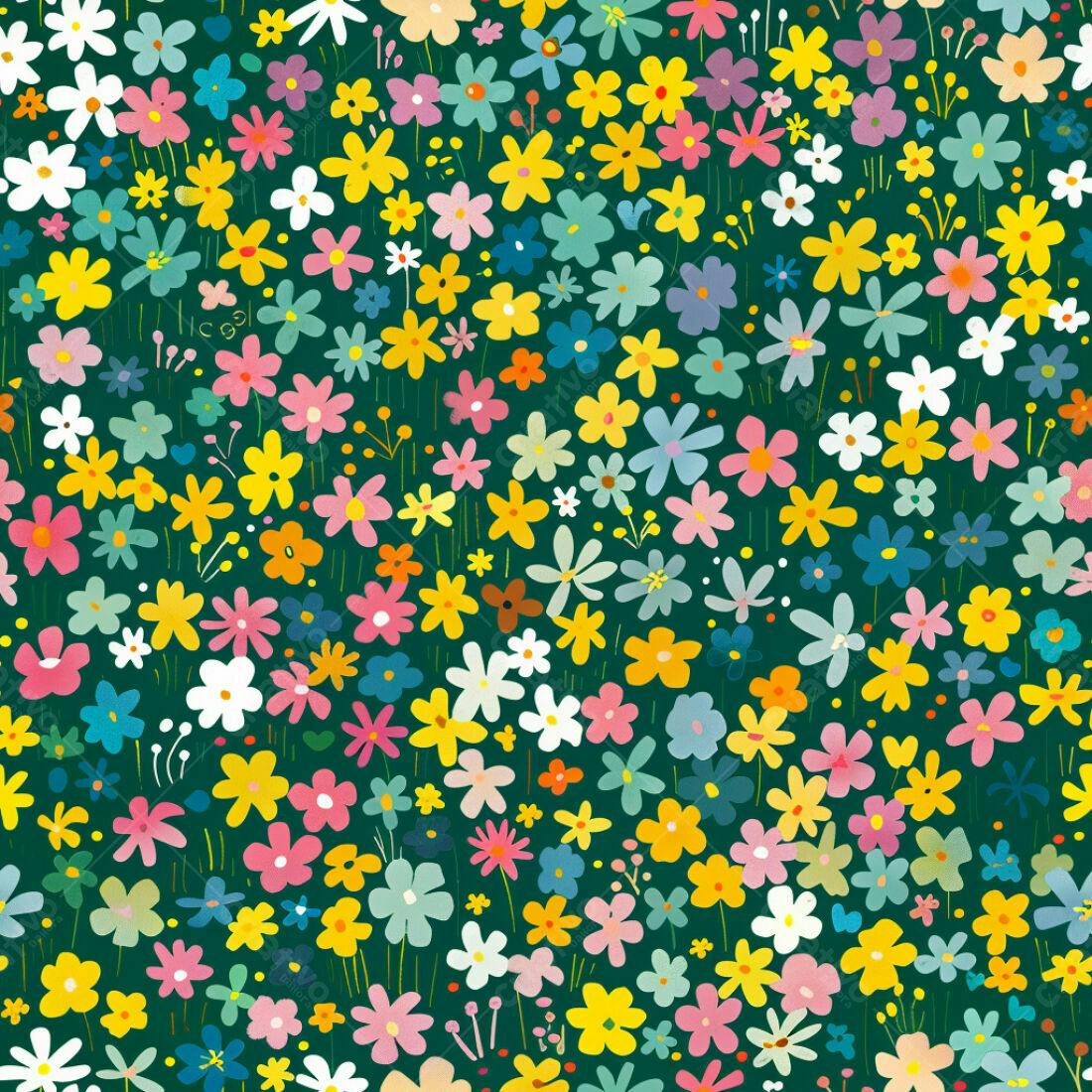 Textura floral colorida para fundo