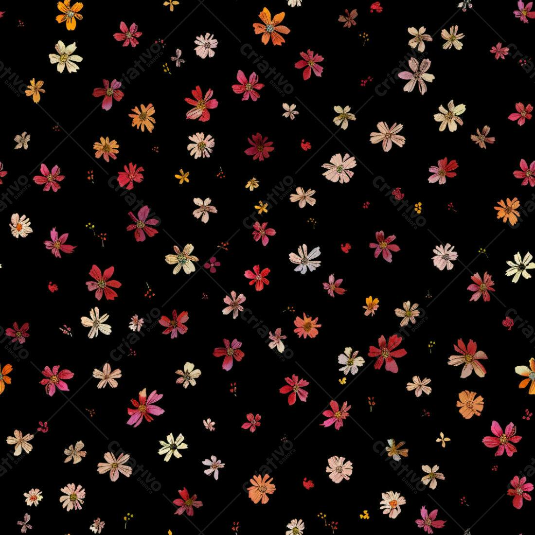 Textura floral romântica para fundo
