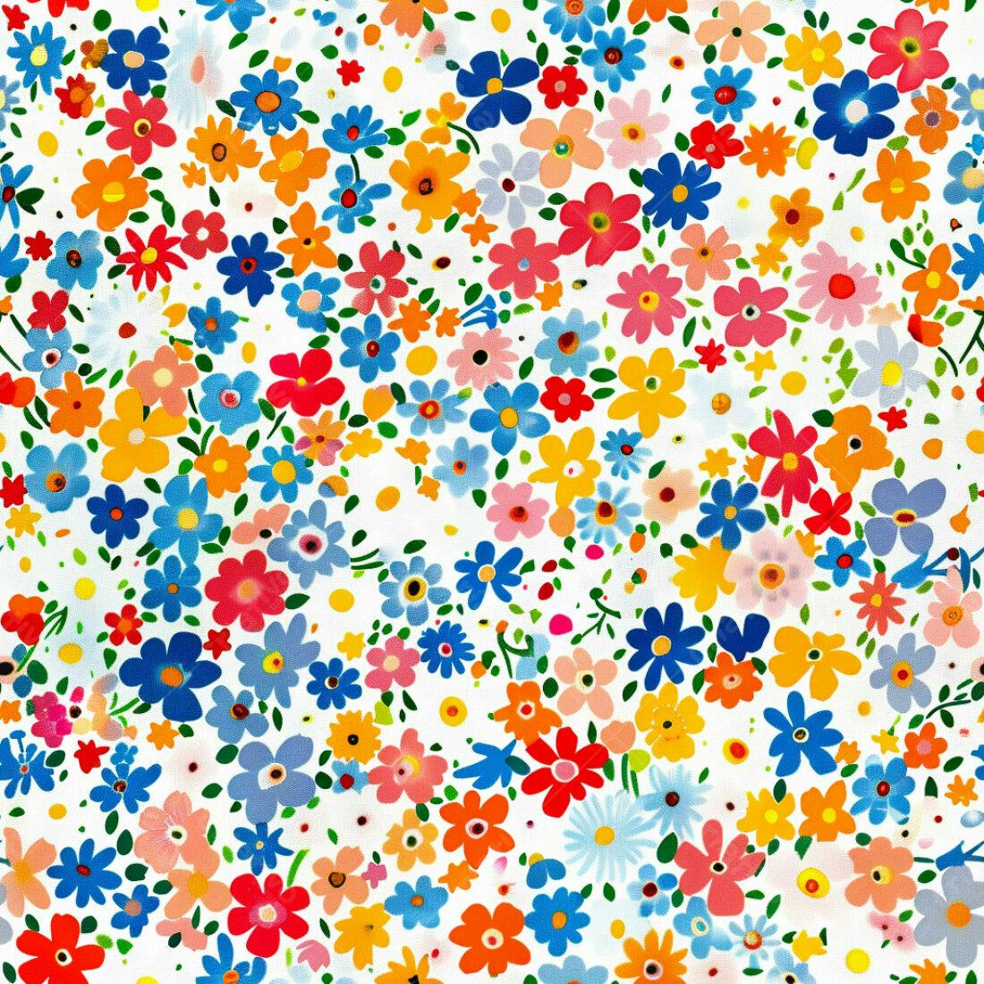 Textura floral colorida para papel de parede