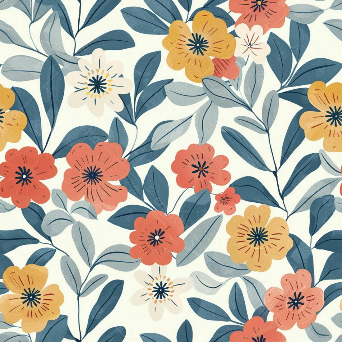 Textura floral romântica para papel de parede