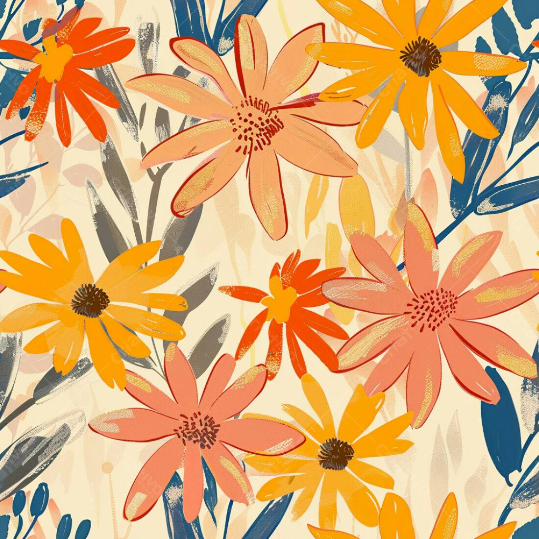 Textura floral abstrata para fundo