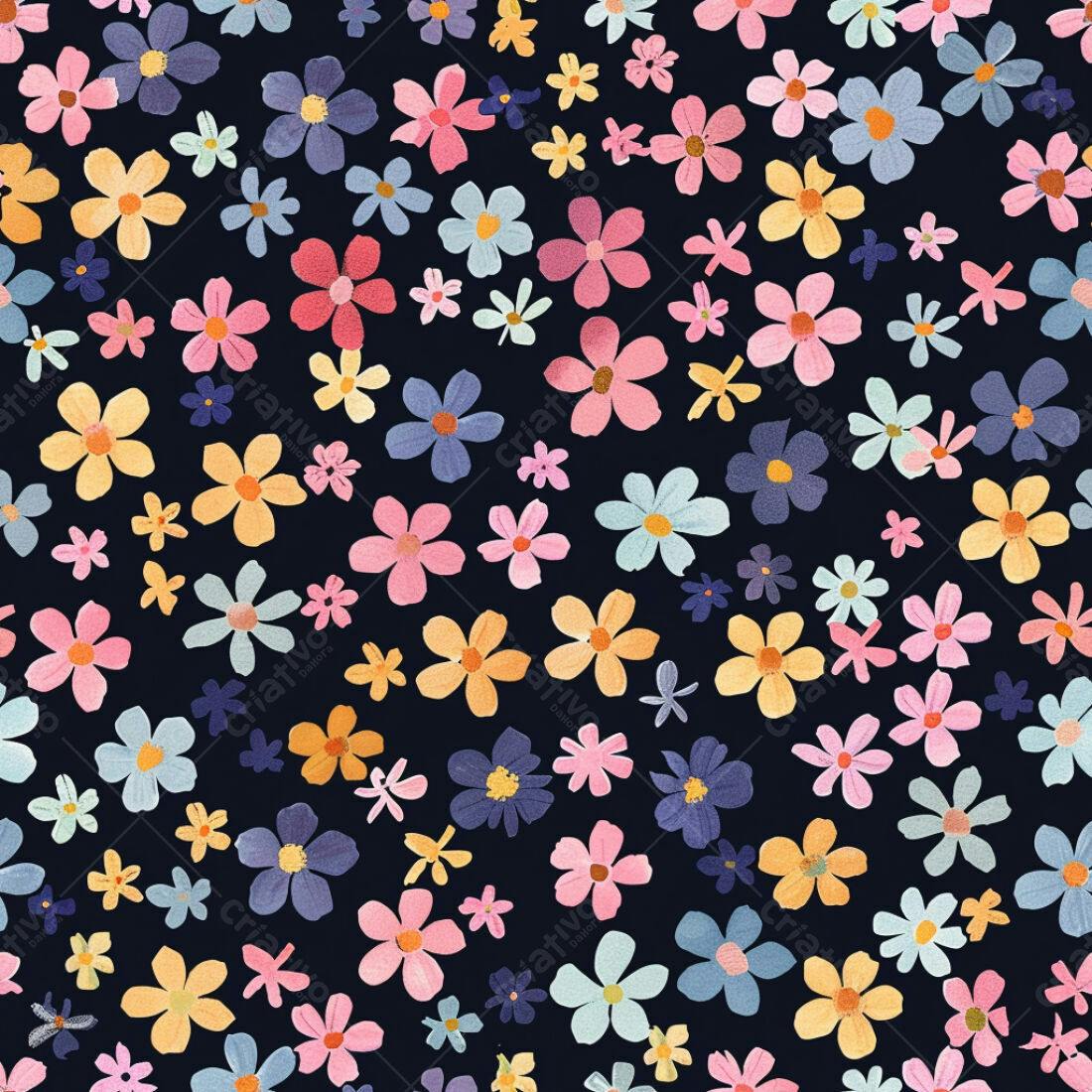 Textura floral pastel para fundo