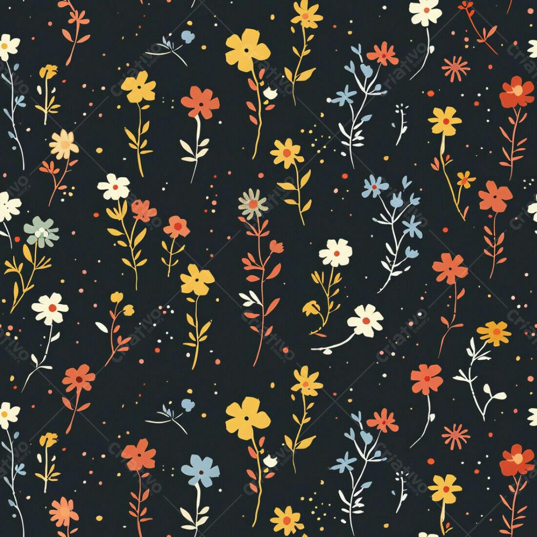 Textura floral fundo escuro para papel de parede