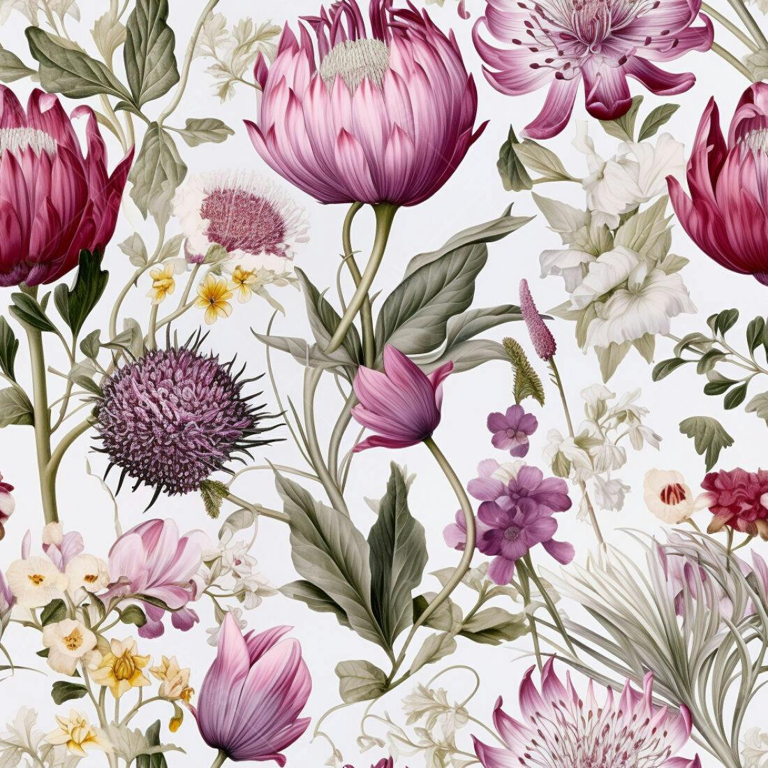 Textura floral romântica para papel de parede