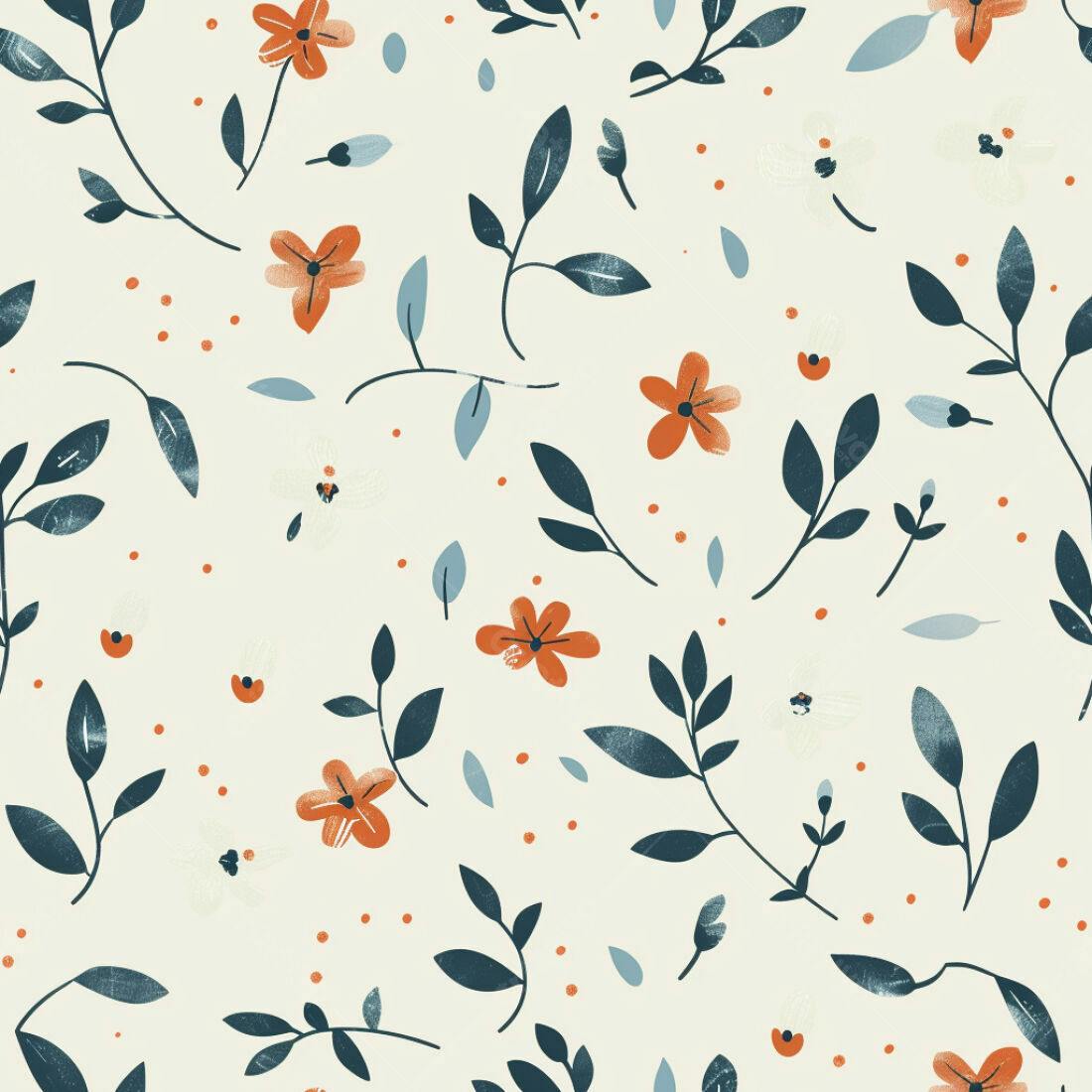 Textura floral delicada para papel de parede