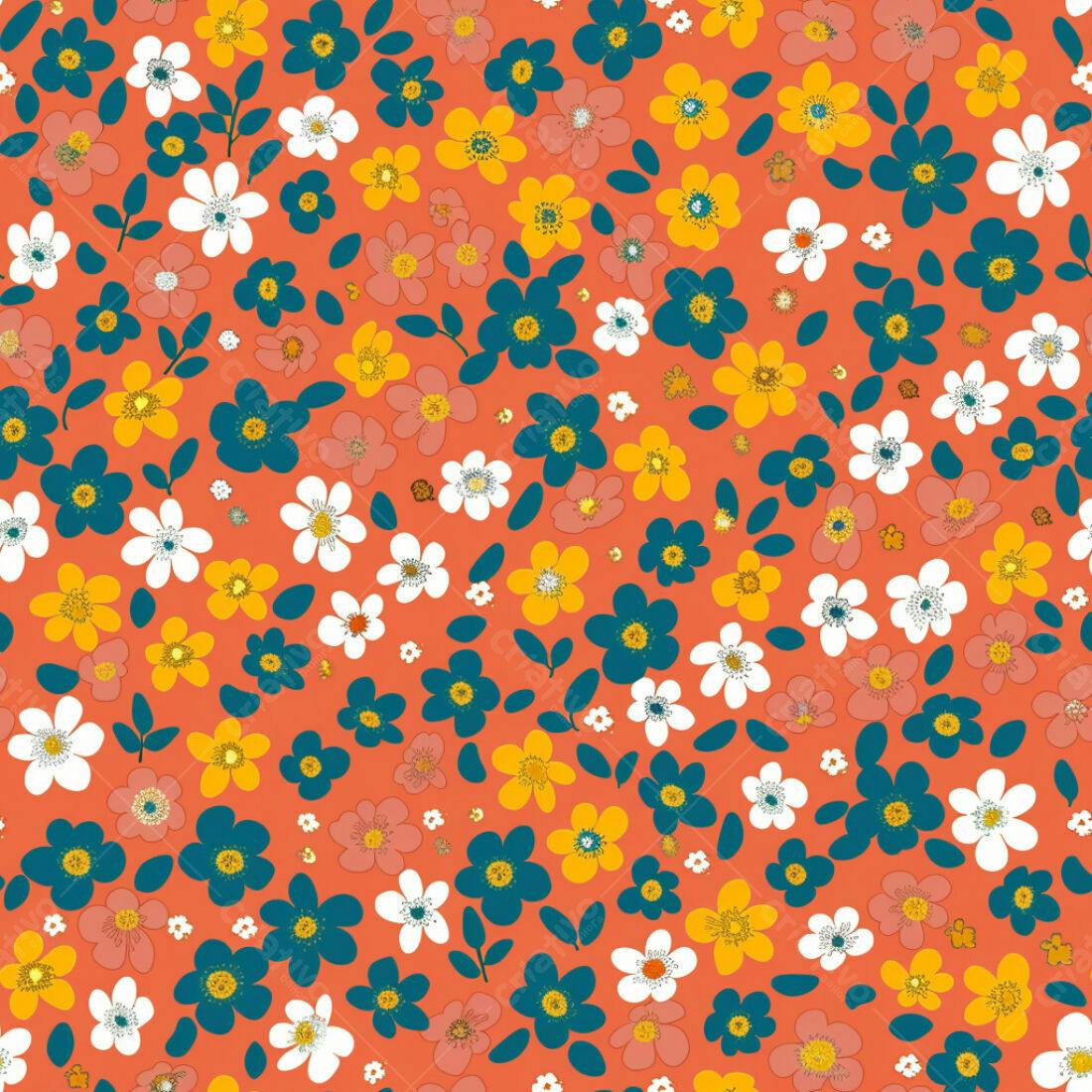 Textura floral vintage para papel de parede