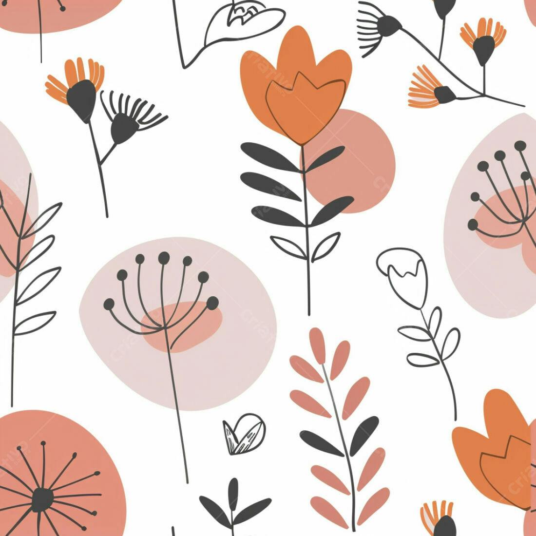 Textura floral minimalista para fundo