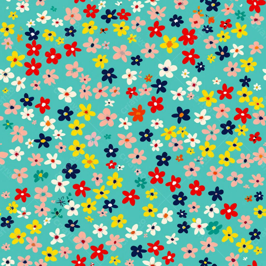 Textura floral colorida para fundo