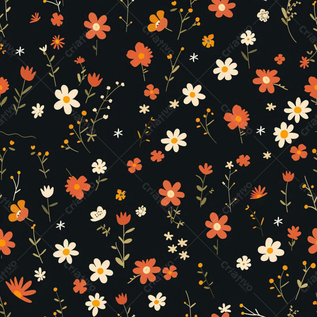 Textura floral romântica para papel de parede