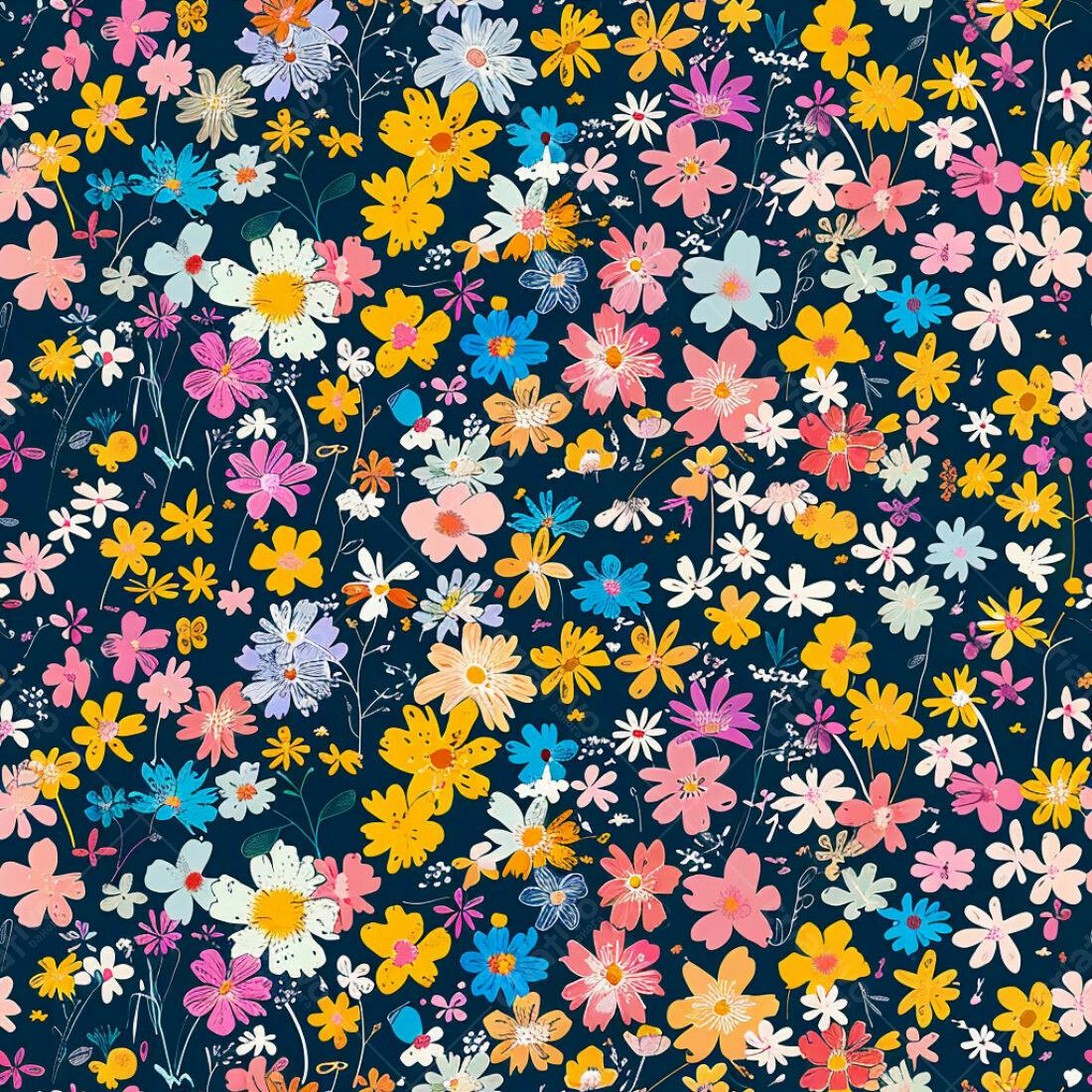 Textura floral colorida para fundo