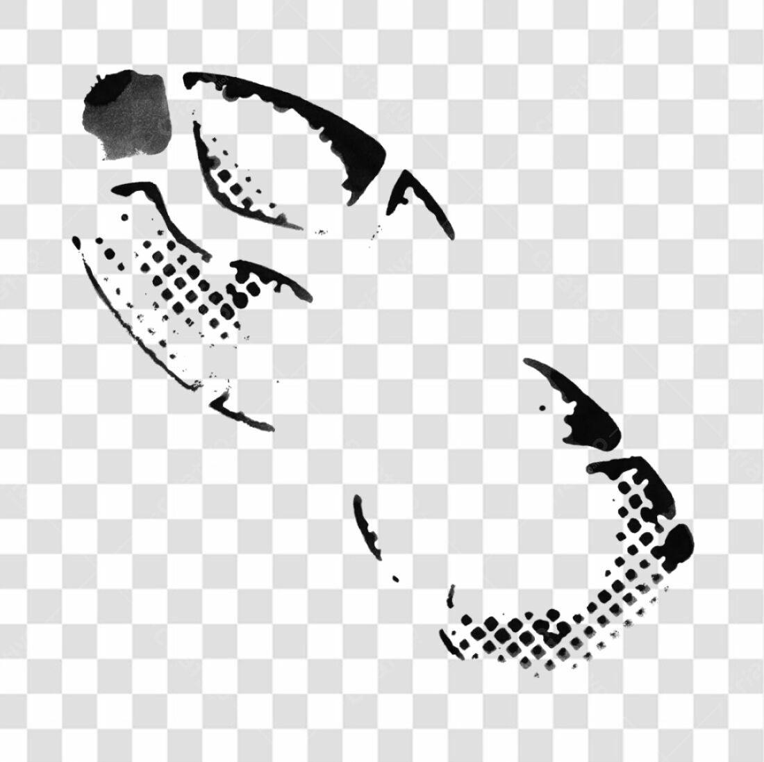 PNG Marca de Pé Abstrata para Design de Moda PNG com fundo transparente