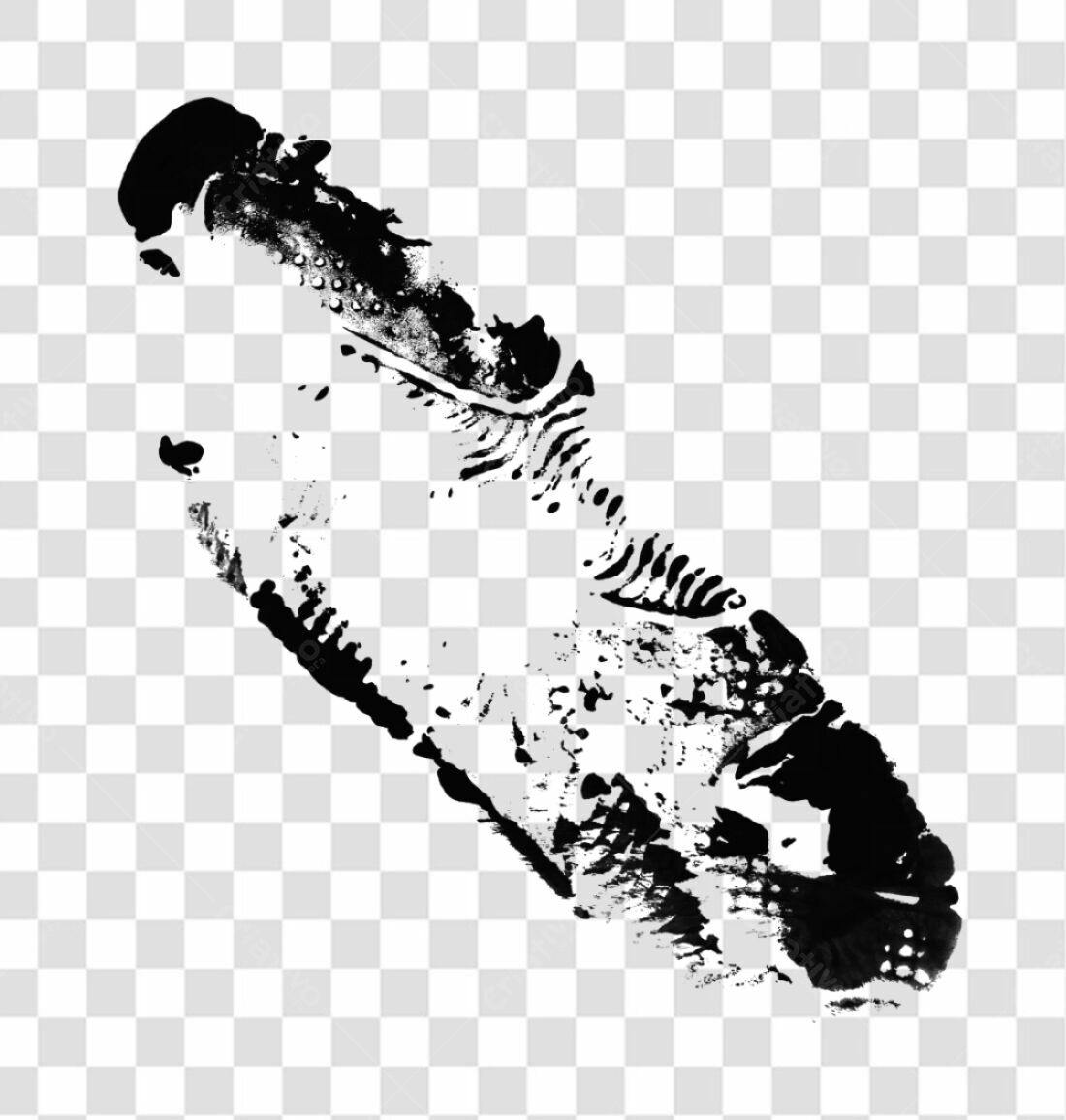 PNG Marca de Pé com fundo transparente