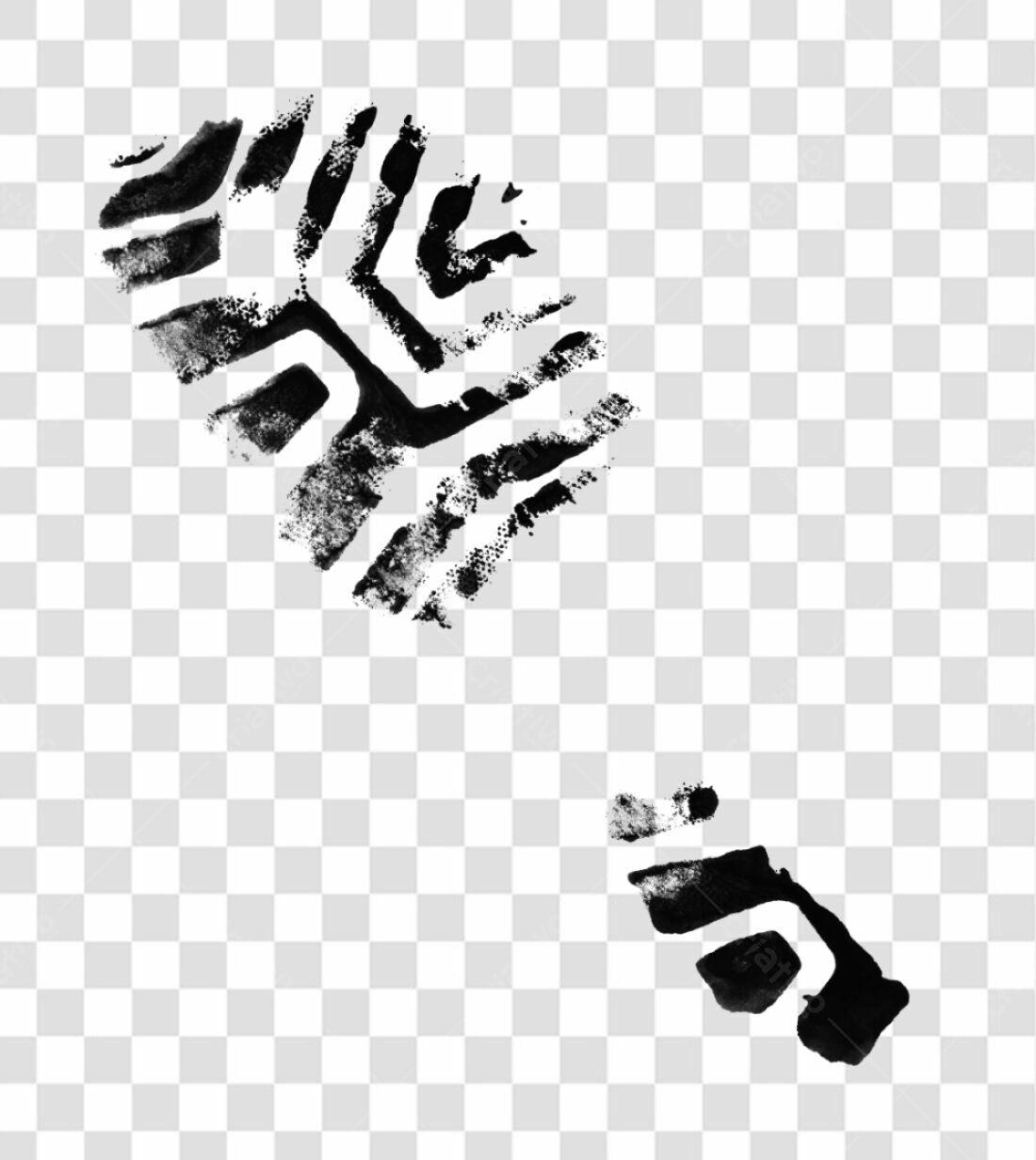 PNG Pegadas de Sapato com Fundo Transparente