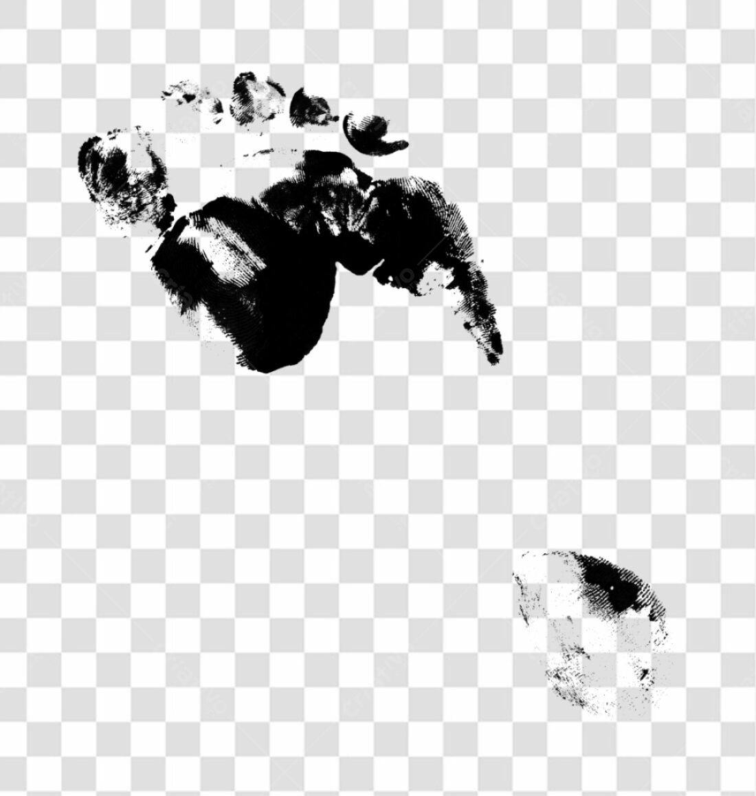 PNG Marca de Pé para Design com fundo transparente
