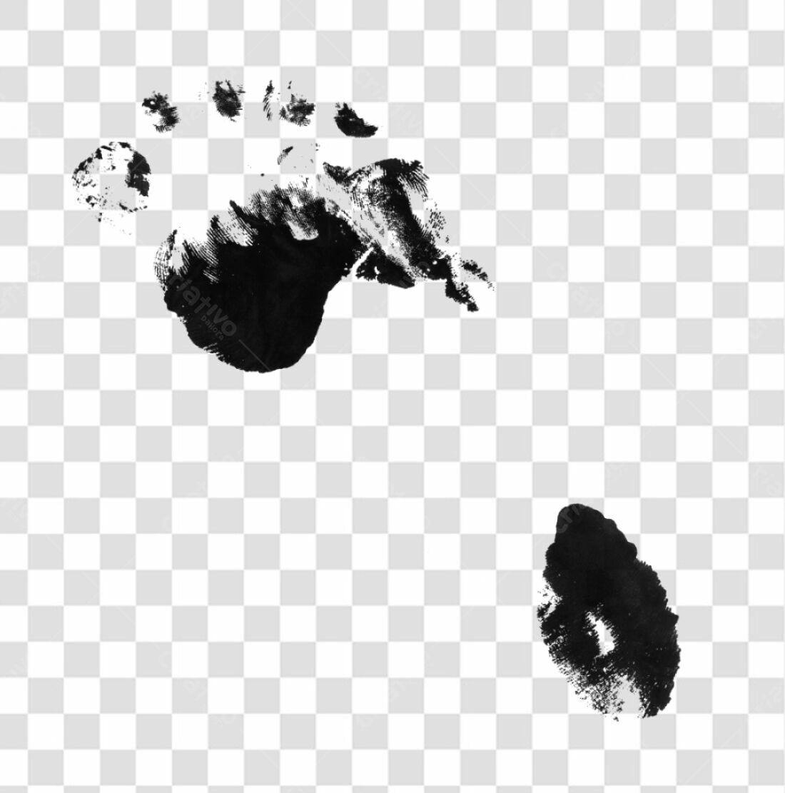 PNG Elemento gráfico pegada PNG com fundo transparente