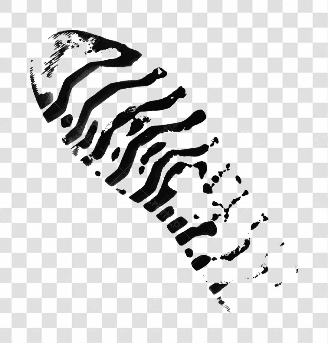 PNG Pegadas de sapato preto com fundo transparente