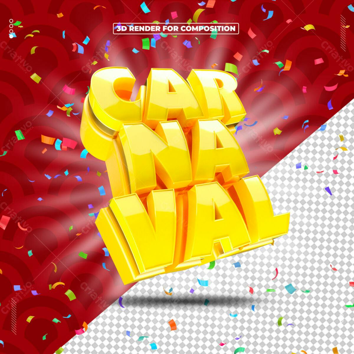 Pack de Carnaval PSD Editável