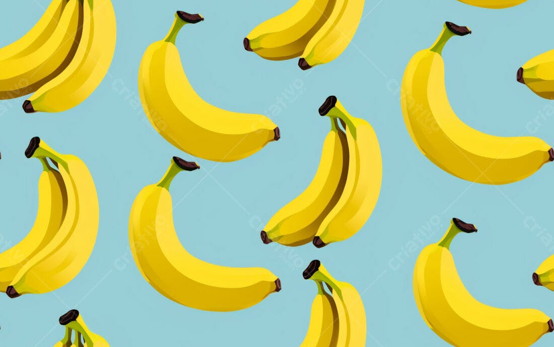 Textura Banana Amarela para Fundo Repetitivo
