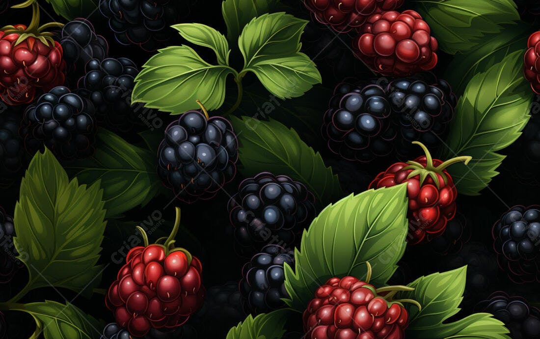 Textura Frutas Silvestres para Fundo