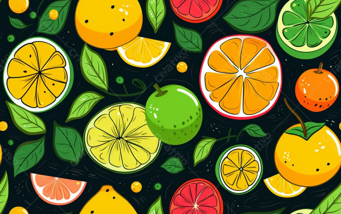 Textura Frutas Cítricas para Fundo