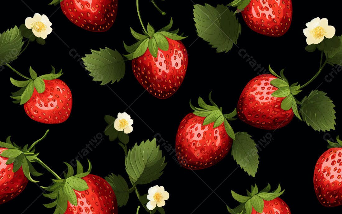 Textura Morango Vermelho para Fundo