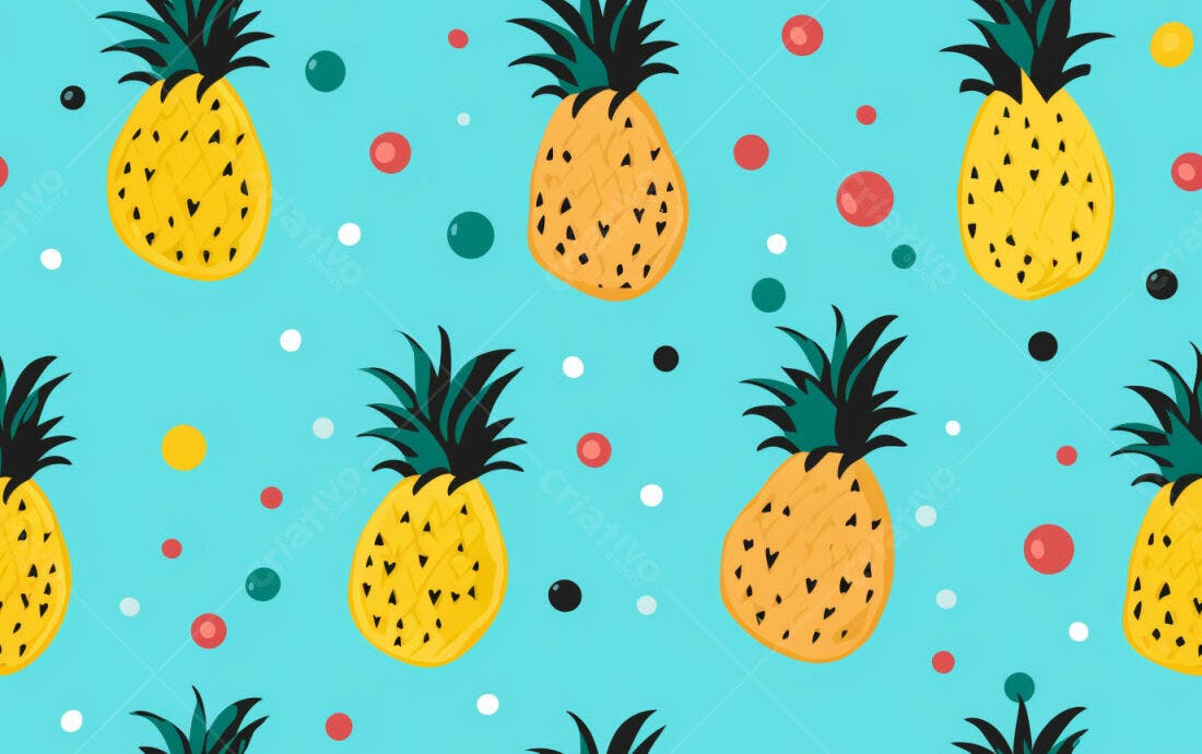Textura Abacaxi Tropical para Fundo
