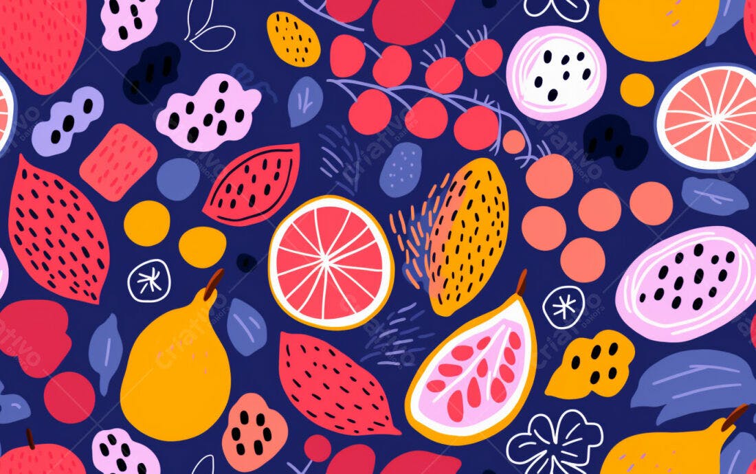 Textura frutas tropicais vibrantes para fundo