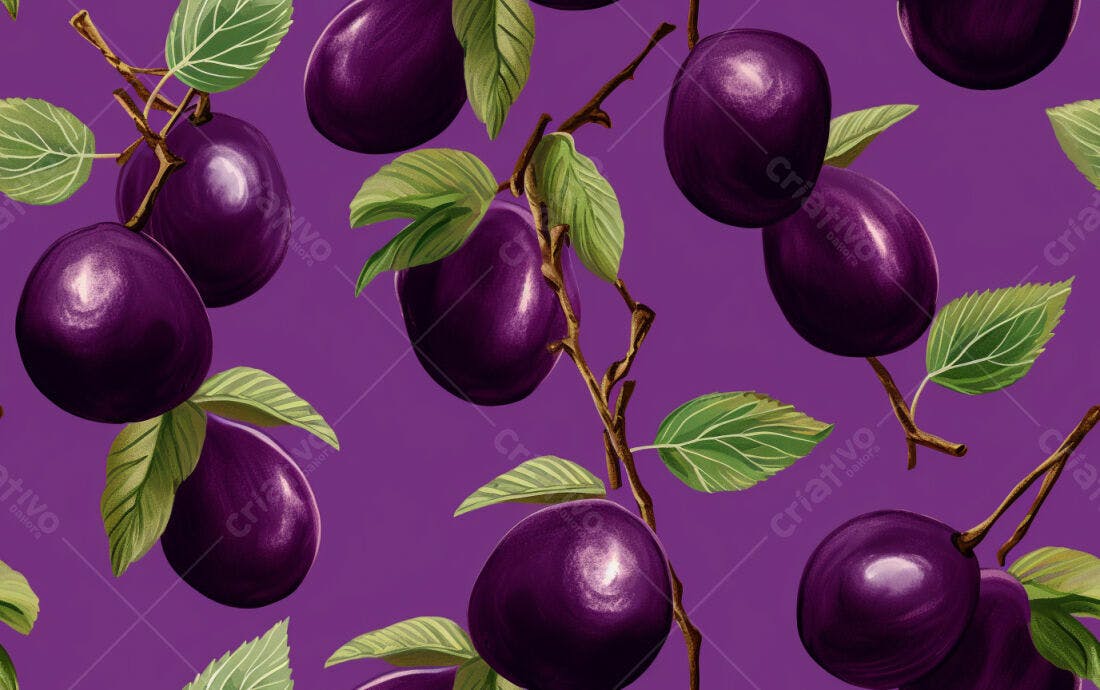 Textura Frutas Ameixas Roxa para Fundo