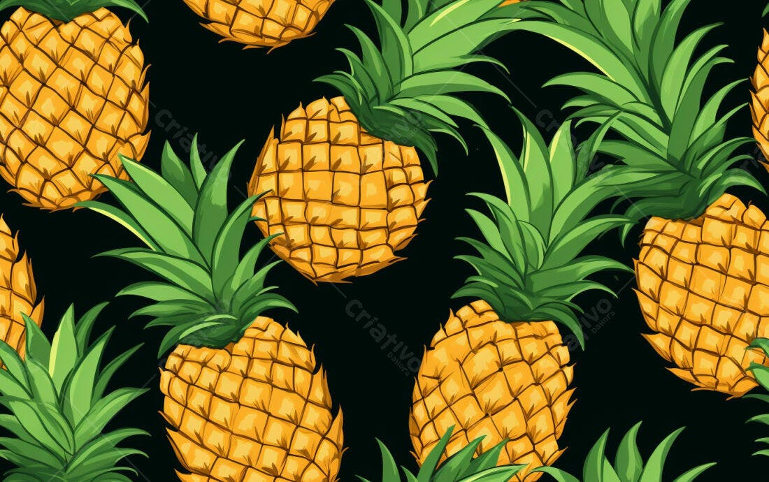 Textura Abacaxi Tropical para Fundo