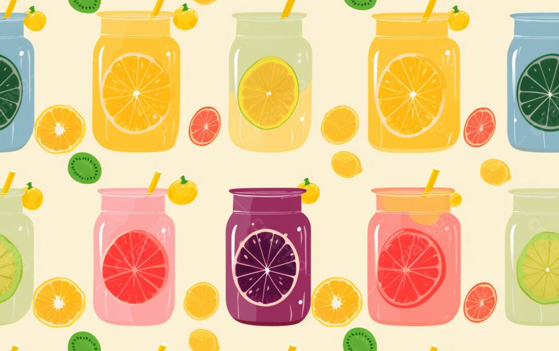 Textura Frutas Tropicais para Fundo
