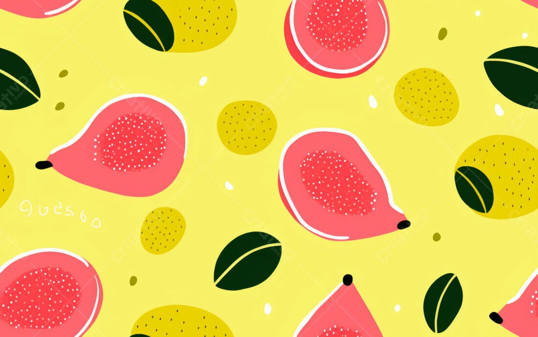 Textura Frutas Tropicais para Fundo