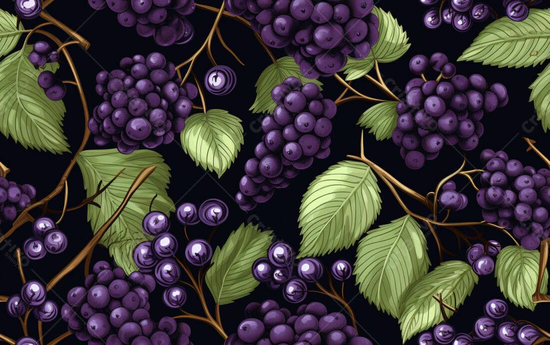 Textura Frutas Escuras para Fundo