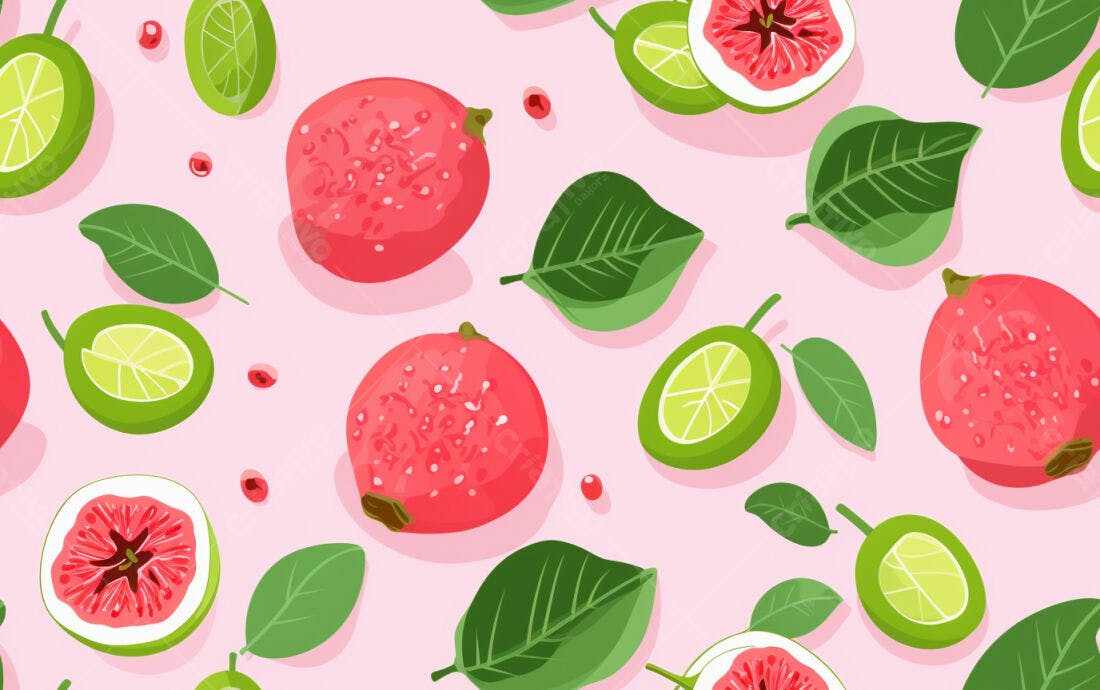 Textura Frutas Tropicais para Fundo