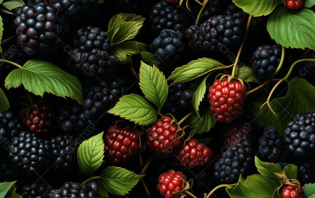 Textura Frutas Silvestres para Fundo