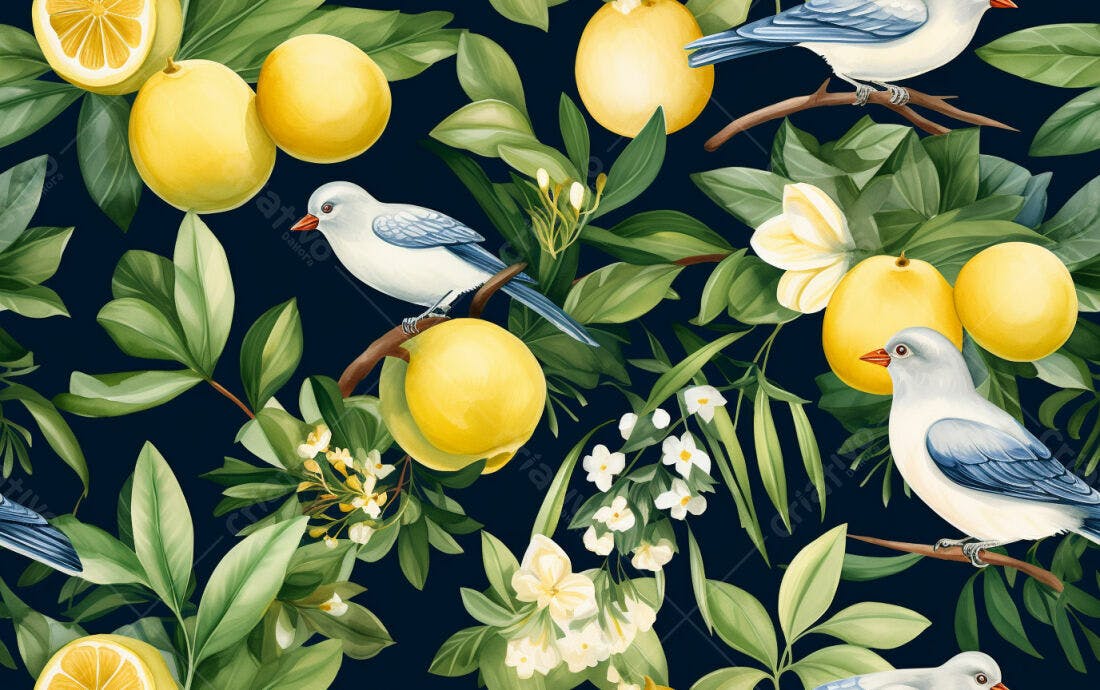 Textura floral tropical para fundo