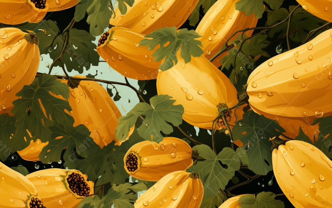 Textura Frutas Amarelas para Fundo