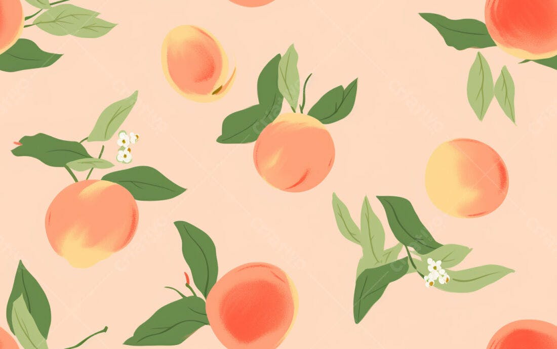 Textura pêssego floral para fundo