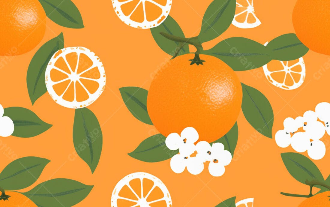 Textura Frutas Cítricas para Fundo Vibrante