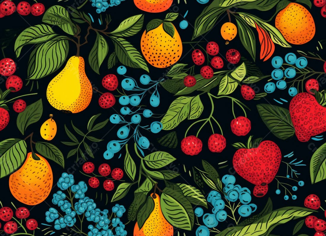 Textura Frutas Verão para Fundo