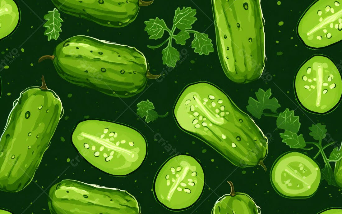 Textura Pepino Verde para Fundo